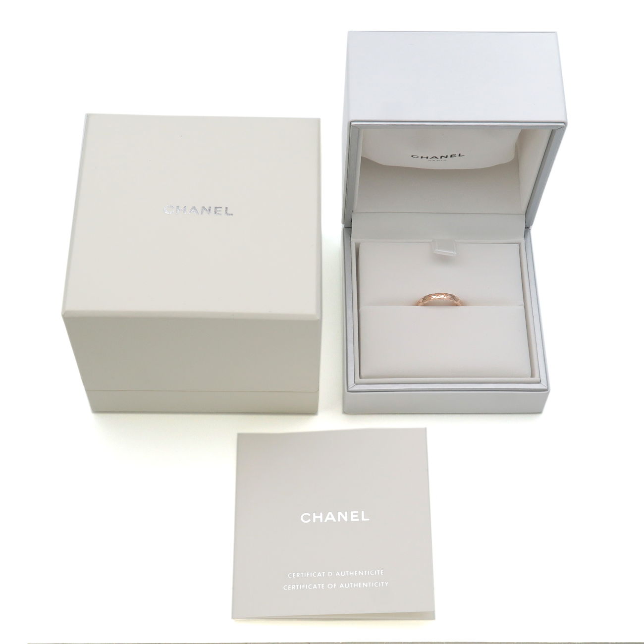 Chanel Coco Crush Ring Mini K18PG 750PG Rose Gold #51 US5.5