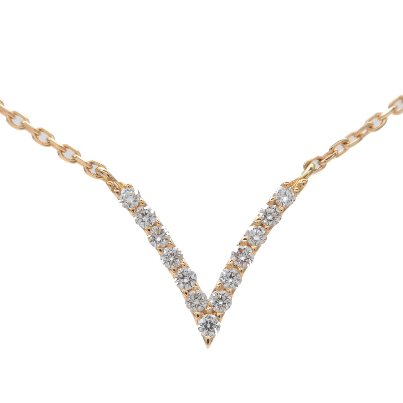 Star-Jewelry-Diamond-Necklace-0.05ct-K18YG-750YG-Yellow-Gold