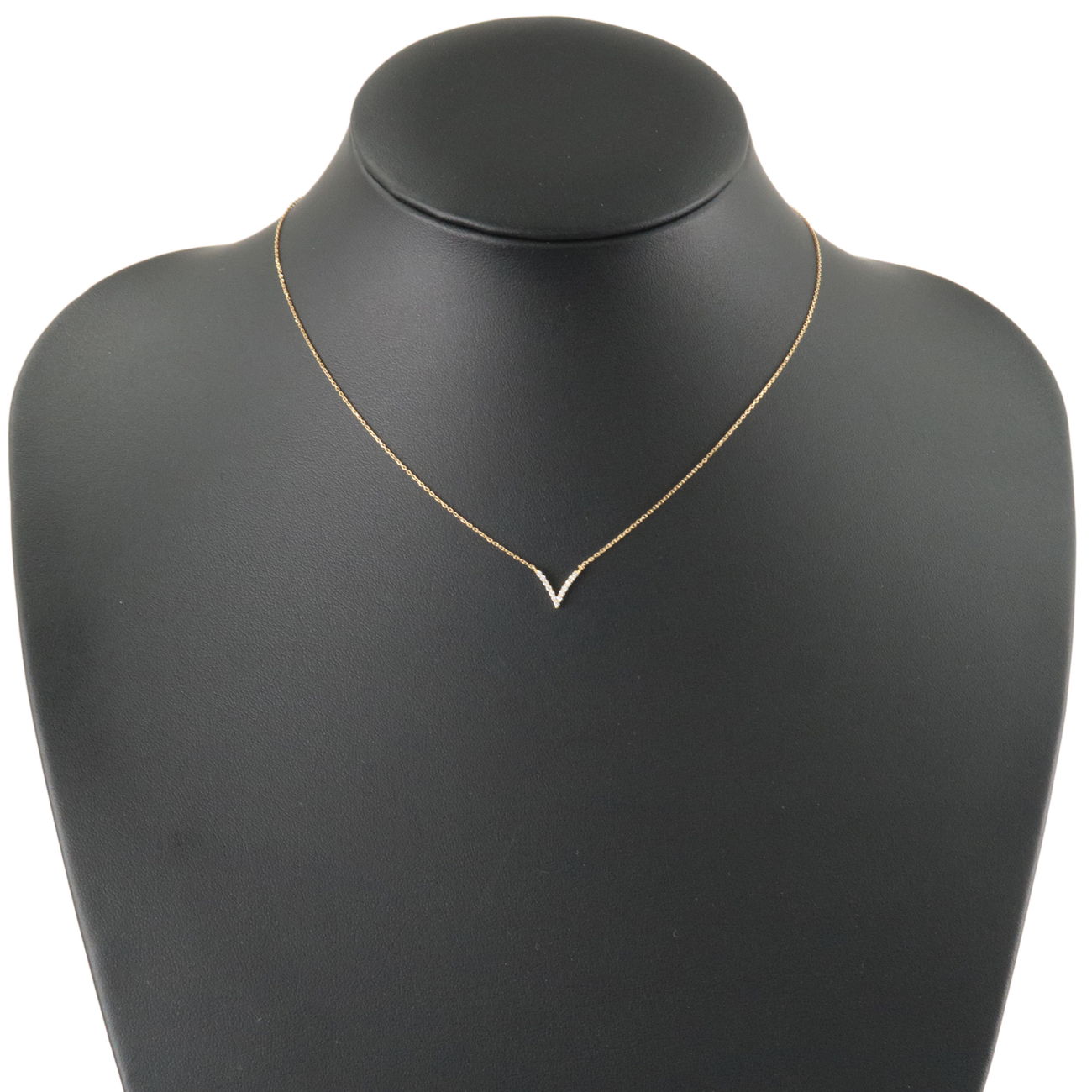 Star Jewelry Diamond Necklace 0.05ct K18YG 750YG Yellow Gold