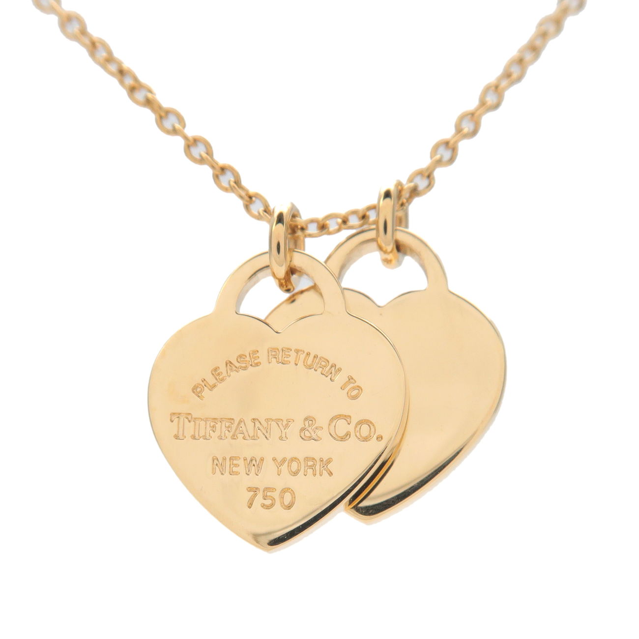 Tiffany&Co.-Return-to-Tiffany-Mini-Double-Heart-Tag-Necklace-K18YG