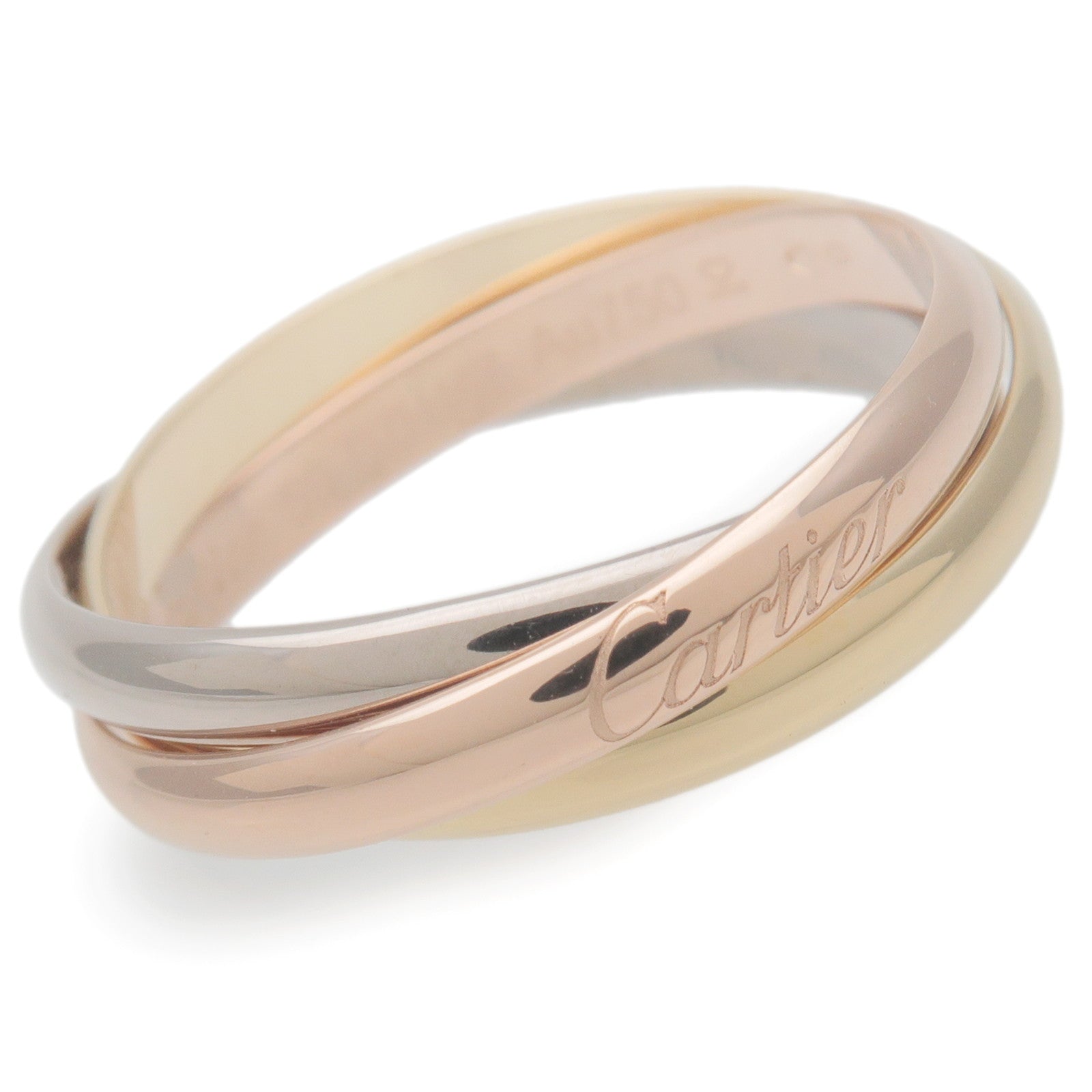 Cartier-Trinity-Ring-SM-K18-750YG/WG/PG-#59-US8.5-9-EU59