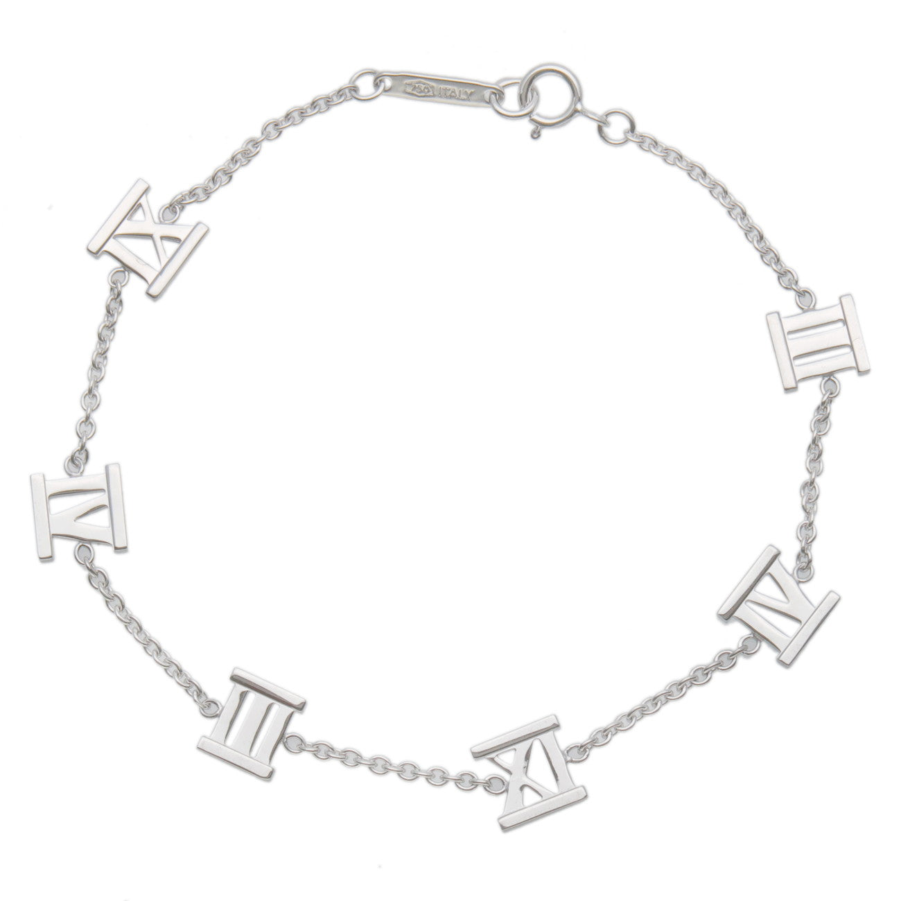 Tiffany&Co. Atlas Open Bracelet Bangle K18WG 750WG White Gold