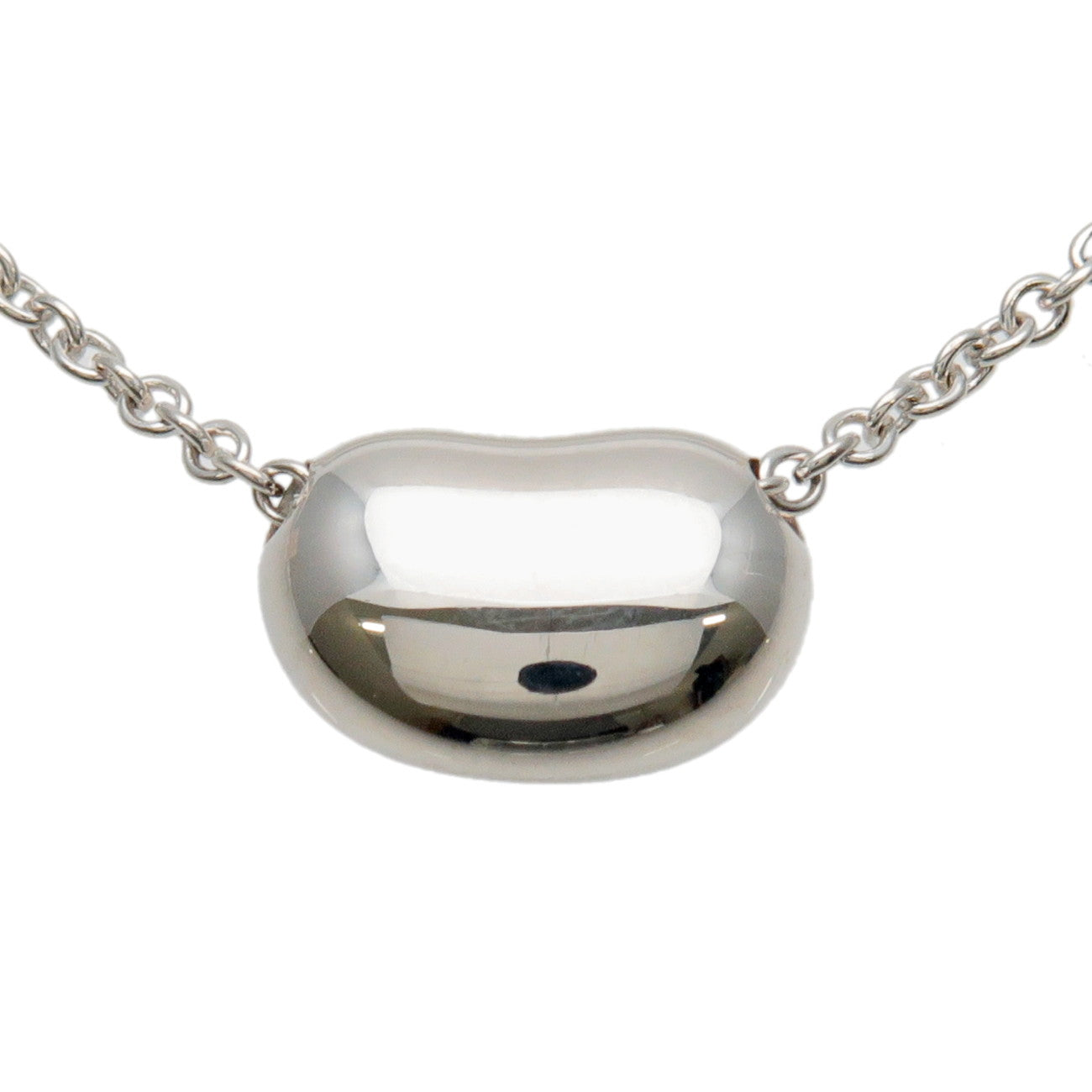 Tiffany&Co. Mini Bean Necklace Bean Cham SV925 Silver