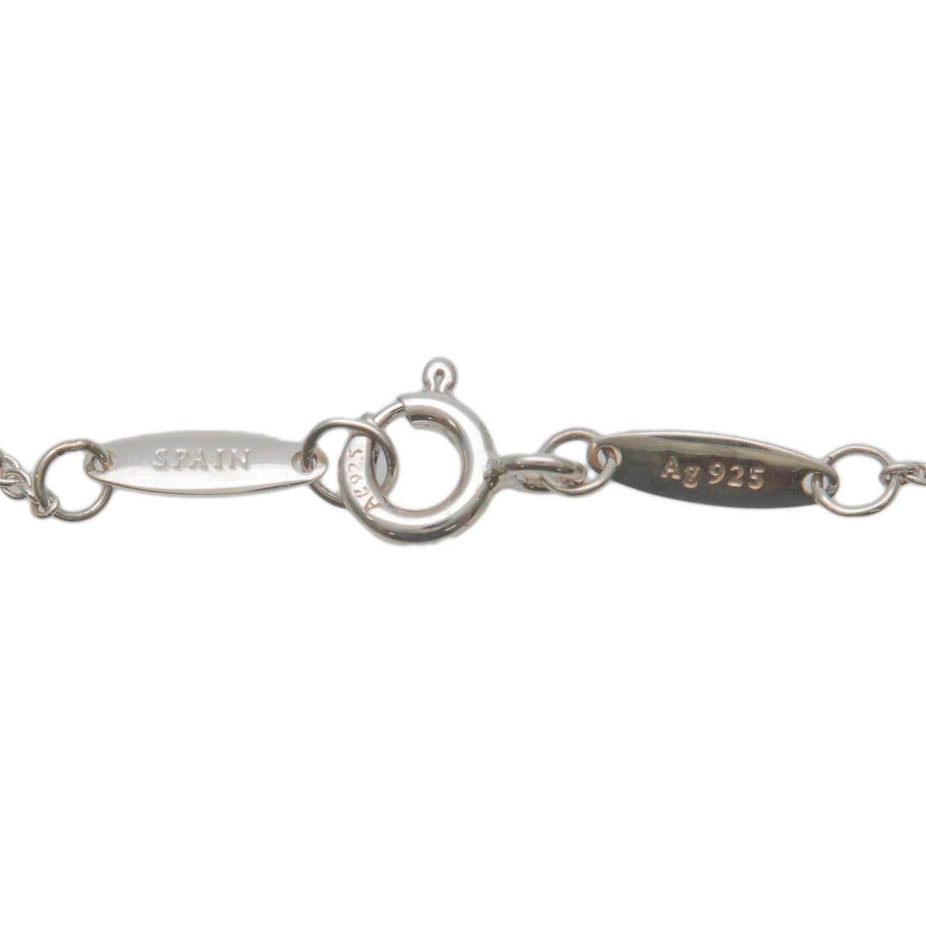 Tiffany&Co. Mini Bean Necklace Bean Cham SV925 Silver