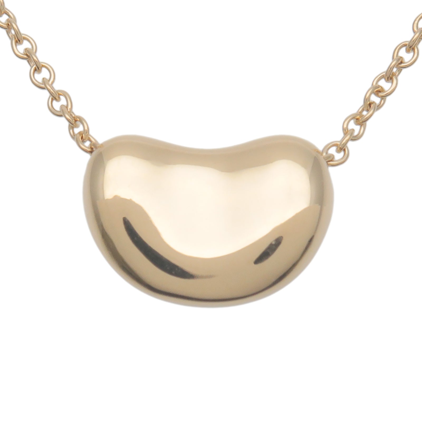 Tiffany&Co.-Mini-Bean-Necklace-K18YG-750YG-Yellow-Gold