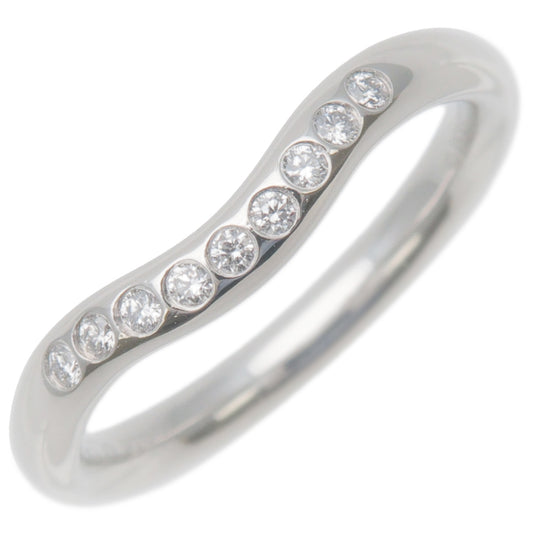 Tiffany&Co.-Curved-Band-Ring-9P-Diamond-PT950-Platinum-US4-EU46.5