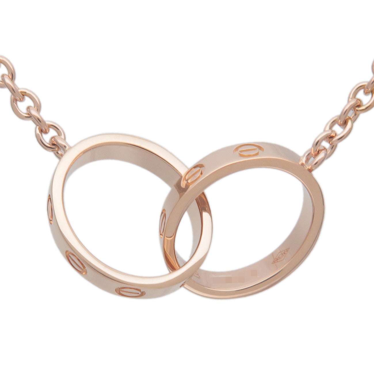 Cartier Baby Love Necklace K18PG 750PG Rose Gold