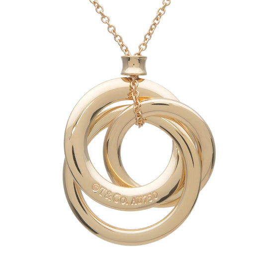 Tiffany&Co.-Triple-Interlocking-Circle-Necklace-K18YG-Yellow-Gold