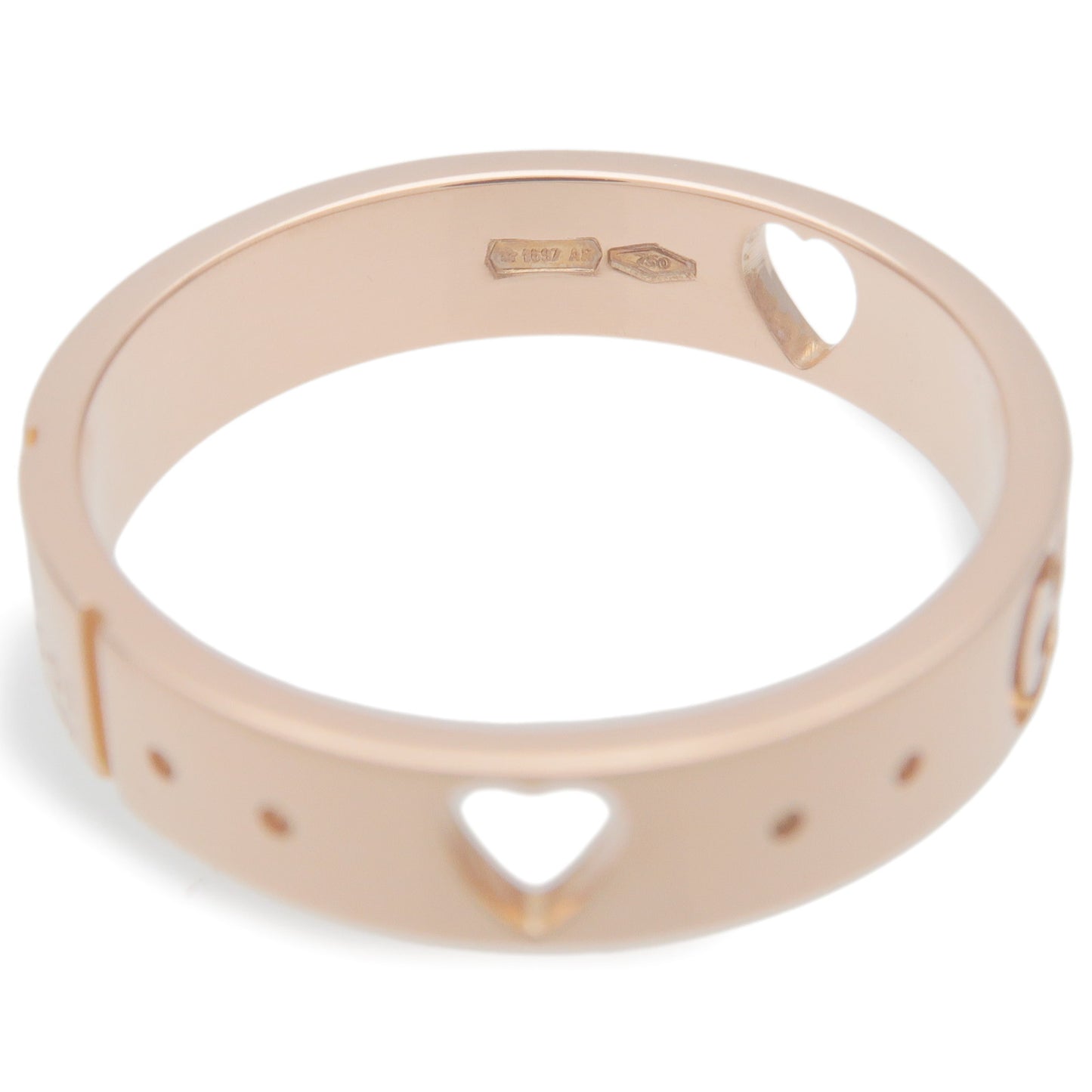 GUCCI Icon Amore Ring K18PG 750PG Rose Gold #10 US5-5.5 EU50