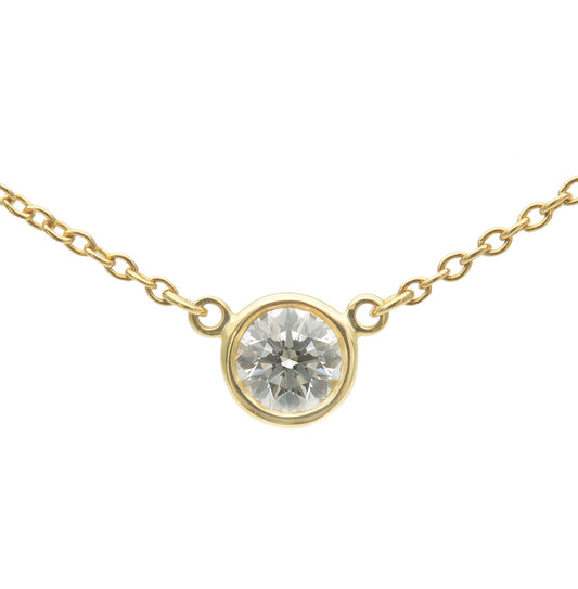 Tiffany&Co.-By-the-Yard-1P-Diamond-Necklace-0.2ct-K18YG-YellowGold