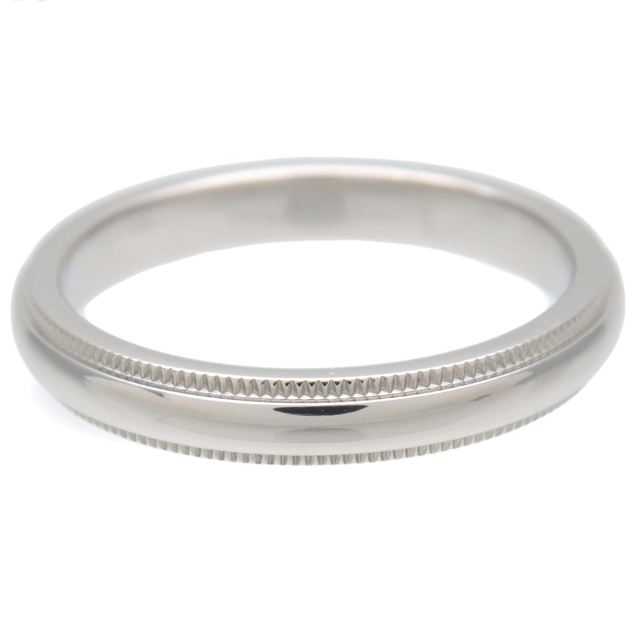 Tiffany&Co. Milgrain Band Ring PT950 Platinum US8-8.5 EU58