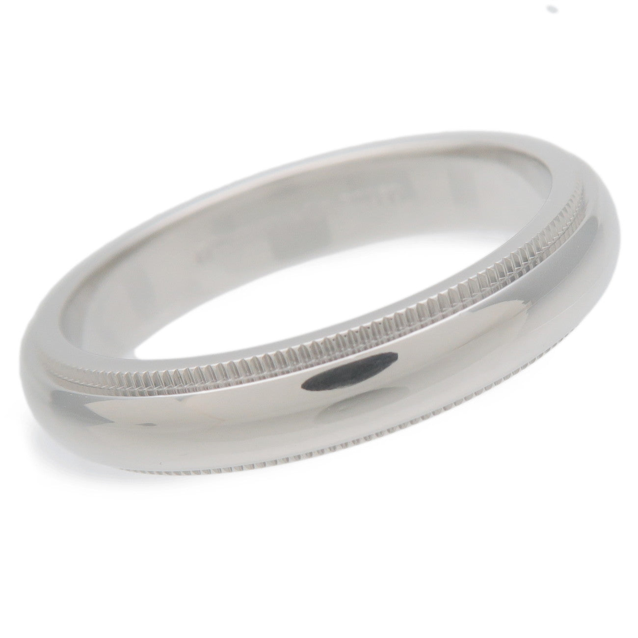 Tiffany&Co. Milgrain Band Ring PT950 Platinum US7 EU54.5 HK15