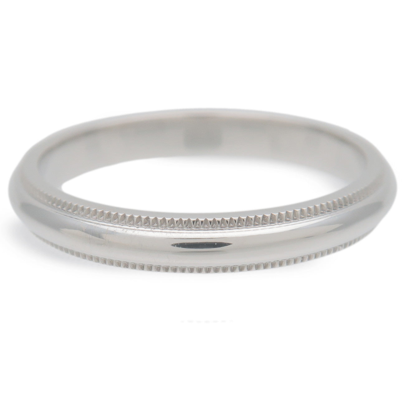 Tiffany&Co. Milgrain Band Ring PT950 Platinum US7.5-8 EU57