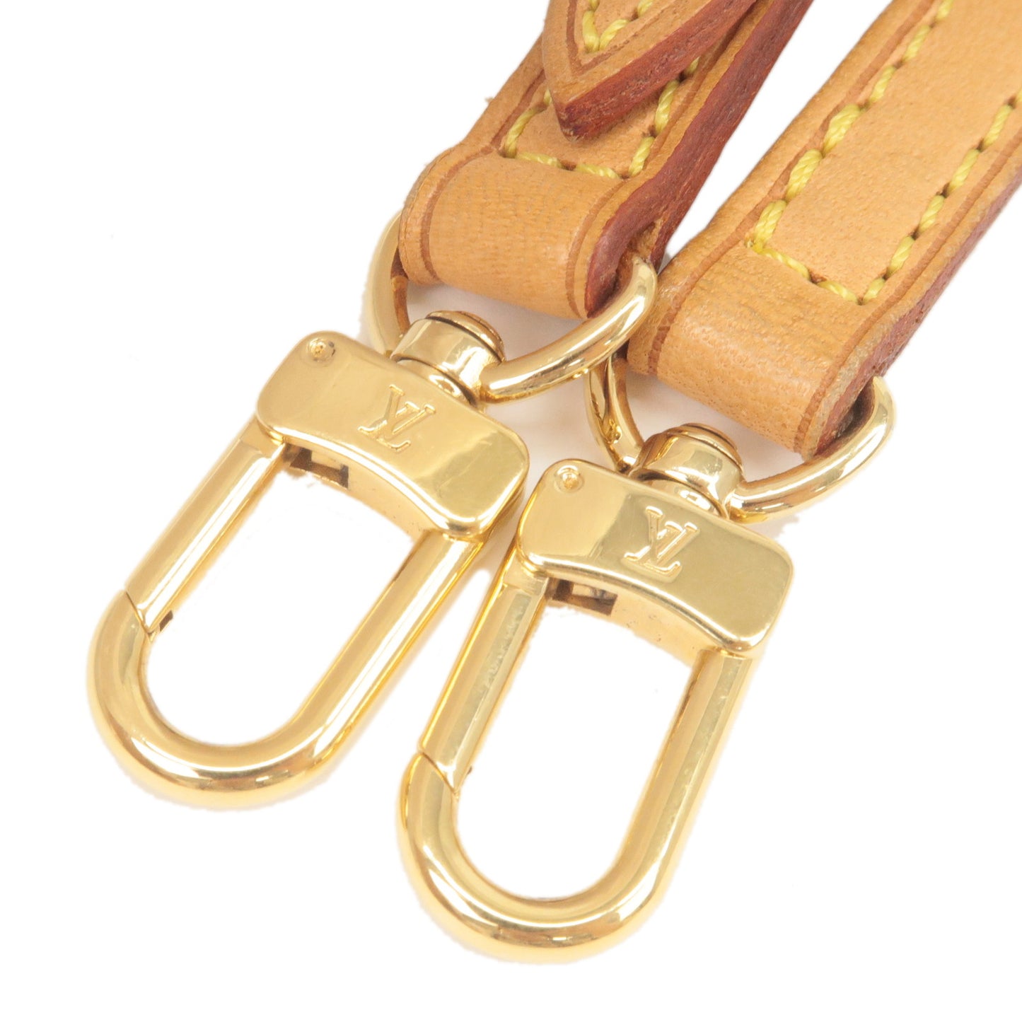 Louis Vuitton Leather Shoulder Strap Beige Adjustable J52314