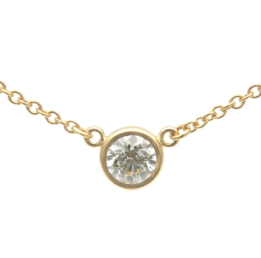 Tiffany&Co.-By-the-Yard-1P-Diamond-Necklace-0.2ct-K18YG-YellowGold