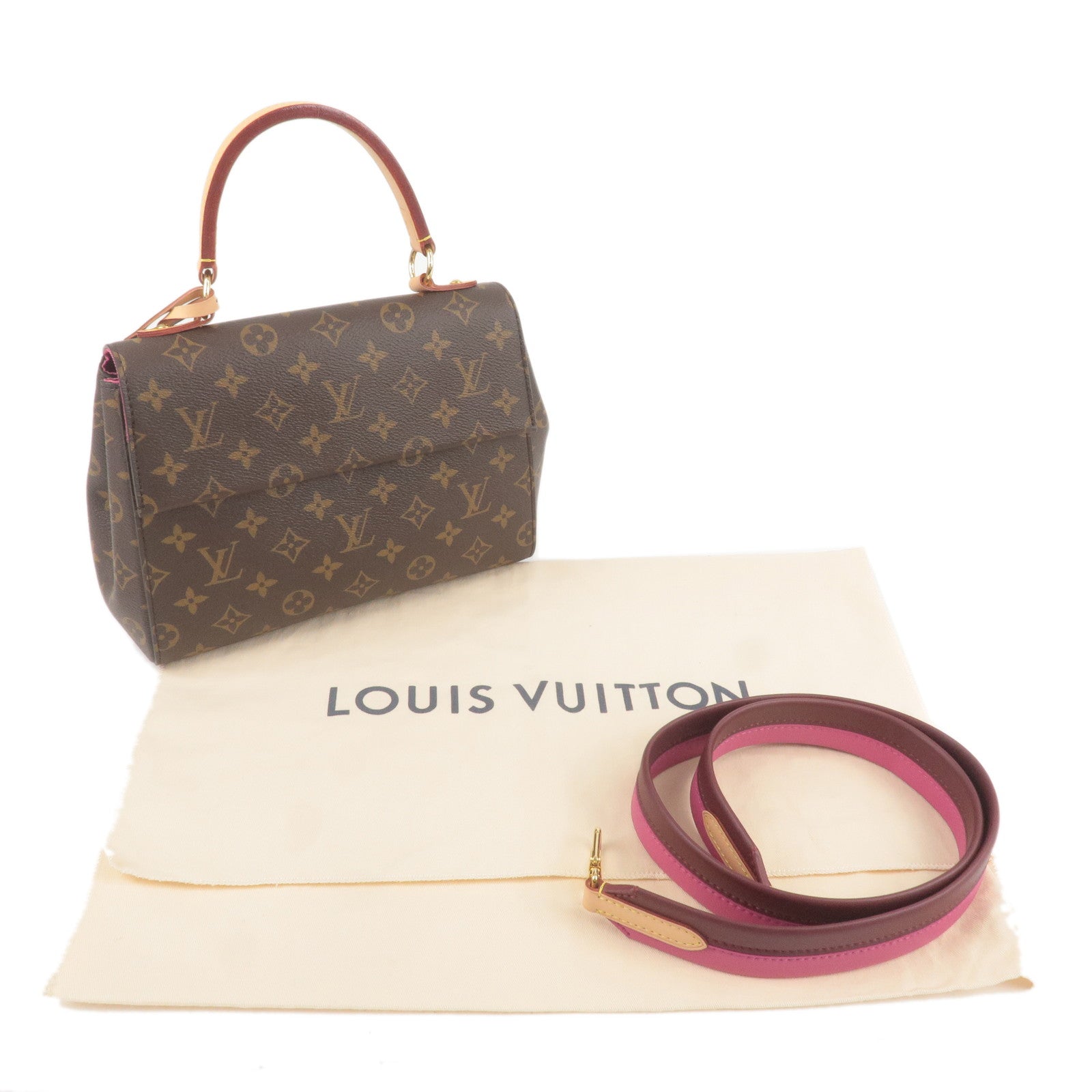 Louis-Vuitton-Monogram-Cluny-BB-2Way-Bag-Shoulder-Bag-Rose-M42738 –  dct-ep_vintage luxury Store