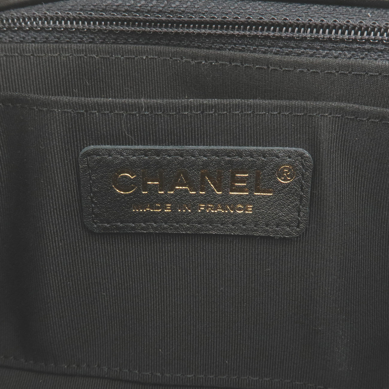 CHANEL Matelasse Lamb Skin Chevron Chain Shoulder Bag Black AS0260