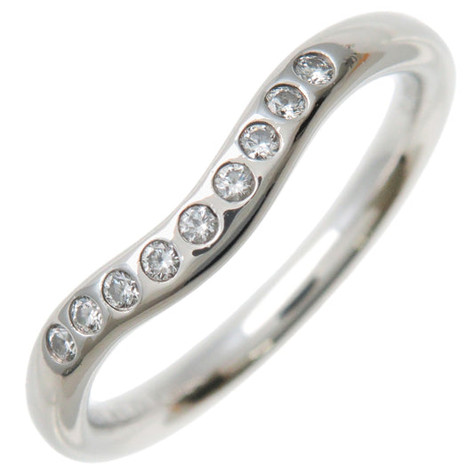 Tiffany&Co.-Curved-Band-9P-Diamond-Ring-PT950-Platinum-US4-EU47