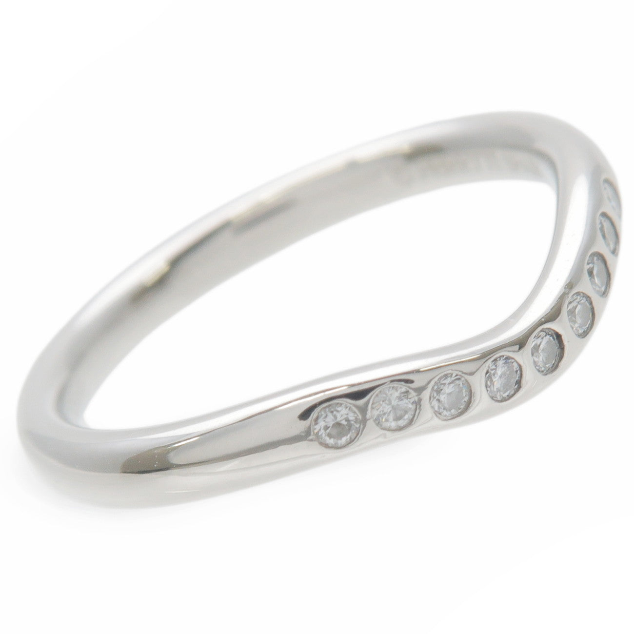 Tiffany&Co.-Curved-Band-9P-Diamond-Ring-PT950-Platinum-US4-EU47