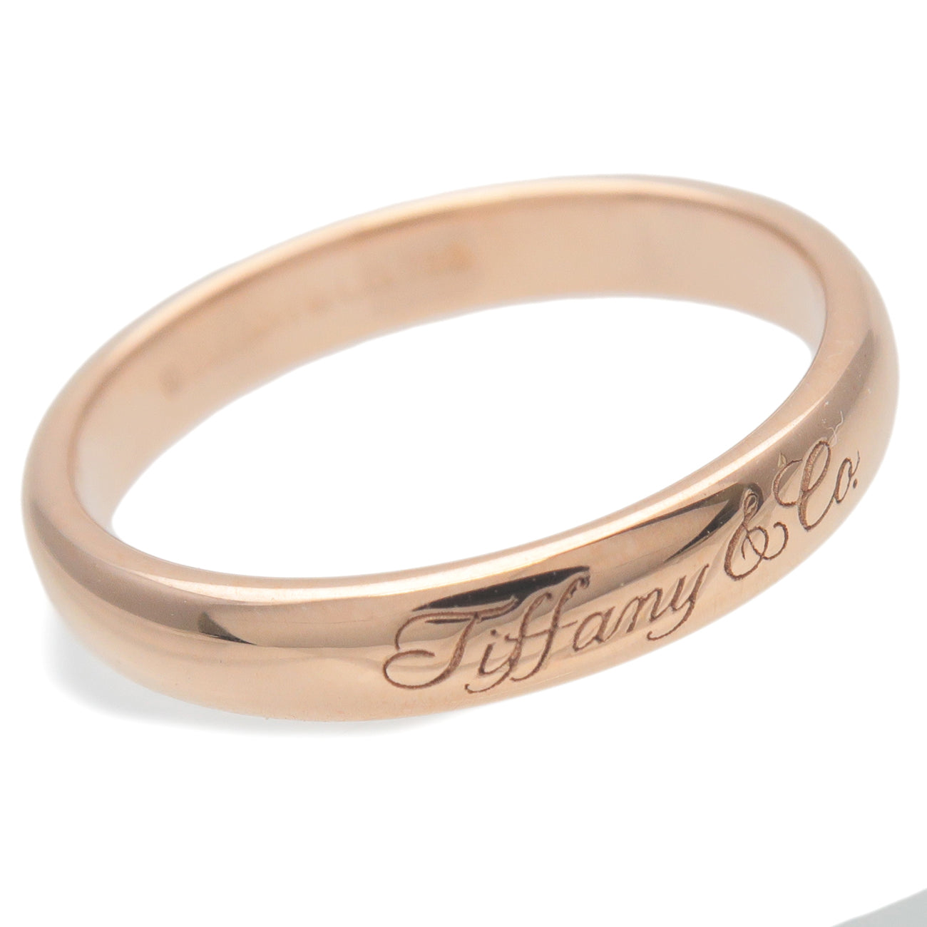 Tiffany&Co. Notes Lucida Band Ring K18 Rose Gold US4.5 EU48