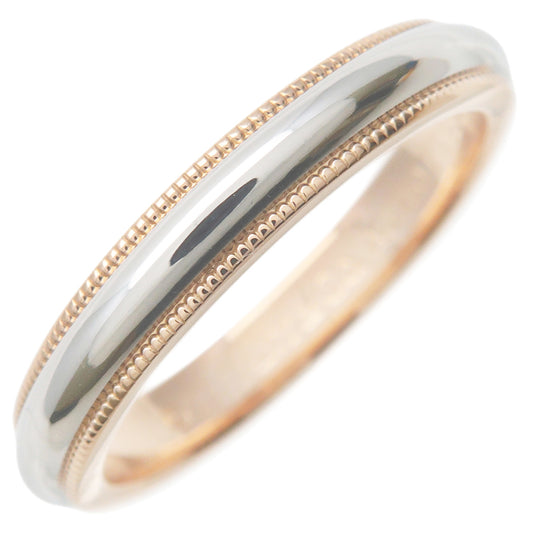 Tiffany&Co.-Milgrain-Band-Ring-K18-Rose-Gold-PT950-US7-EU54.5