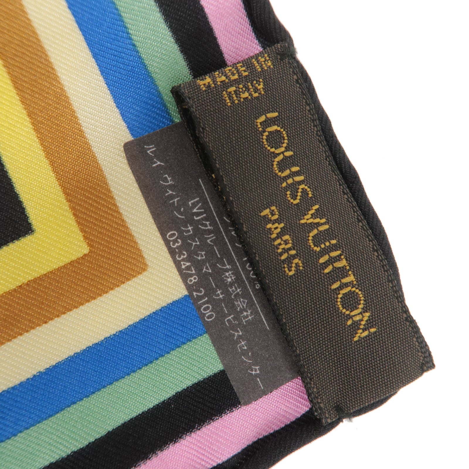 Louis-Vuitton-Monogram-Multi-Color-Carré-Silk-Scarf-Noir-M71914