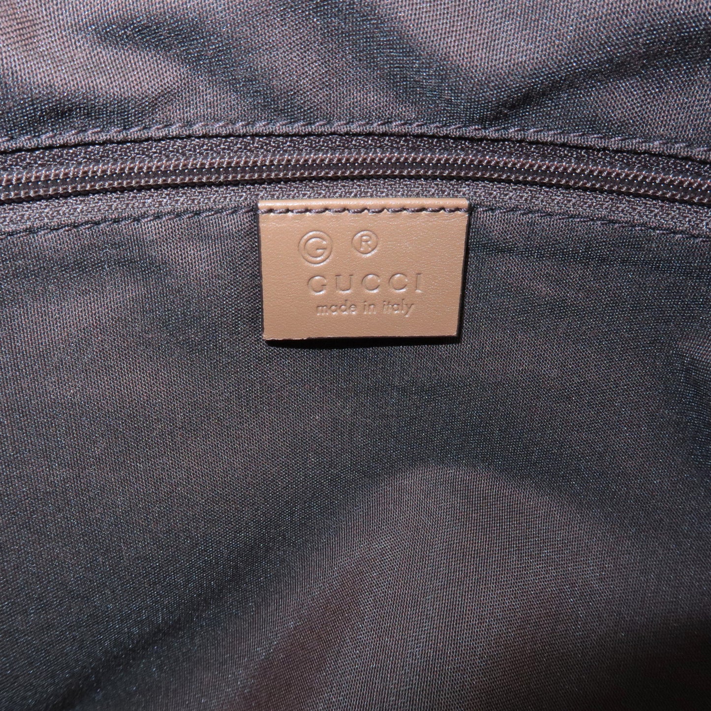 GUCCI GG Canvas Leather Shoulder Bag Beige Brown 388930
