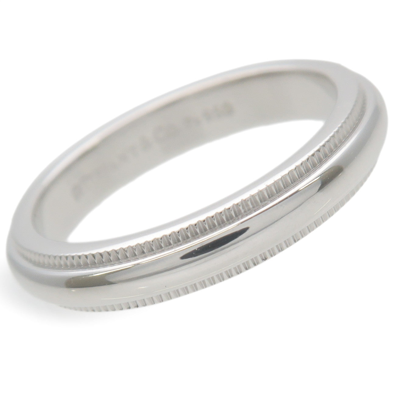 Tiffany&Co. Milgrain Band Ring PT950 Platinum US4-4.5 EU47.5