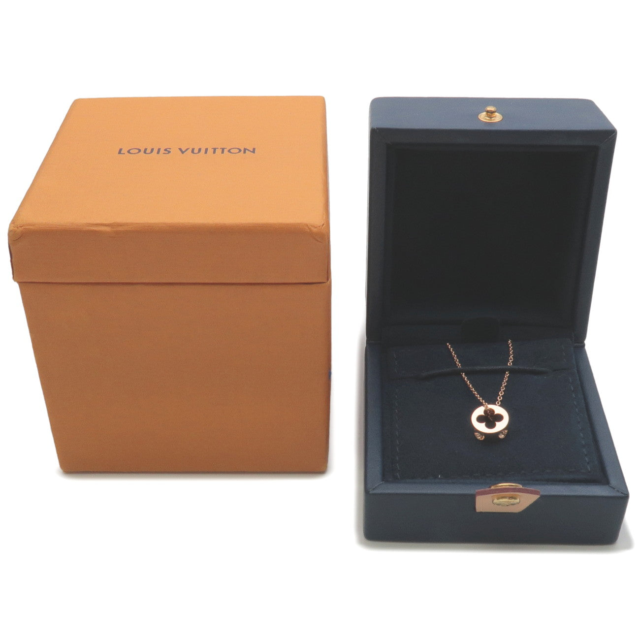 Louis-Vuitton-Pendentif-Empreinte-Necklace-K18PG-Rose-Gold-Q93673