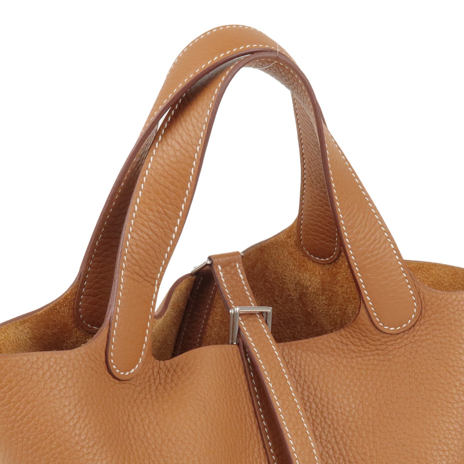 Hermes Picotin Taurillon Clemence Leather Handbag