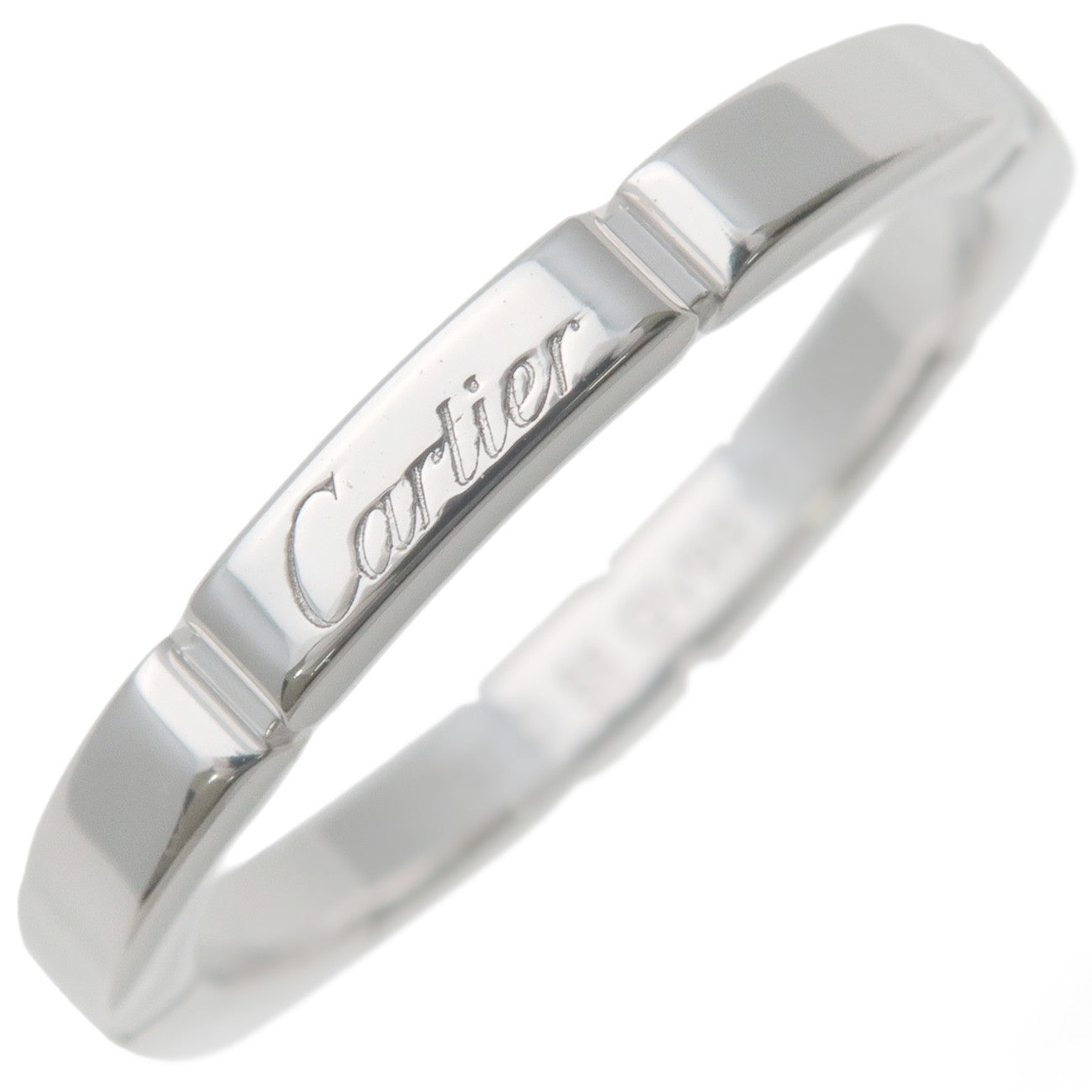 Cartier-Maillon-Panthère-Ring-K18-750WG-White-Gold-#55-US7.5