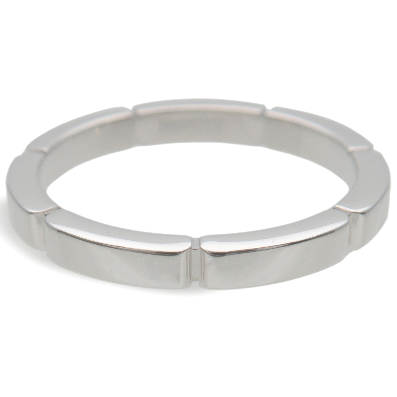 Cartier Maillon Panth・・ｽｨre Ring K18 750WG White Gold #55 US7.5