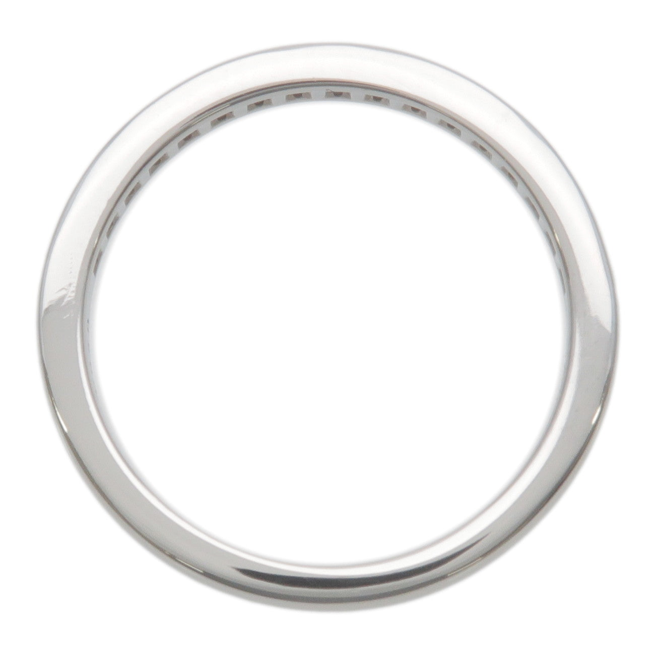 Tiffany&Co. Half Circle Channel Setting Diamond Ring PT950 US5.5