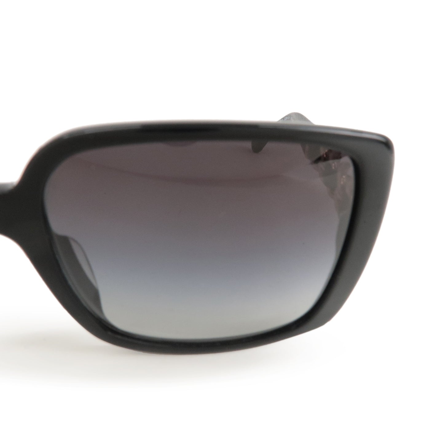 CHANEL-Sunglasses-Leather-Plastic-C.622/3C-58 135-3N-Black