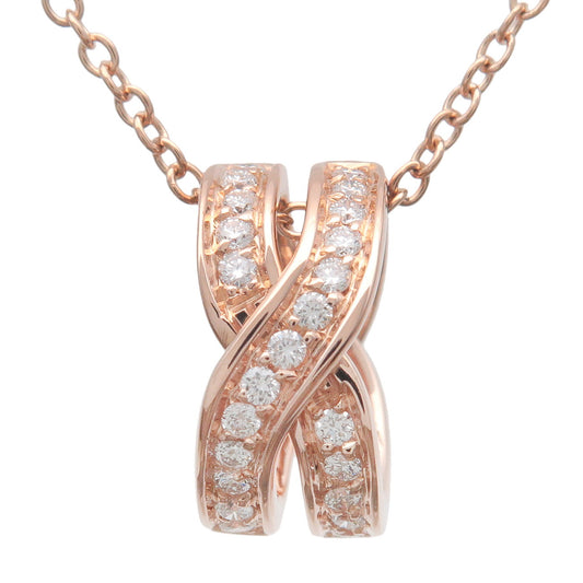 DAMIANI-Abbraccio-Diamond-Necklace-K18PG-750PG-Rose-Gold