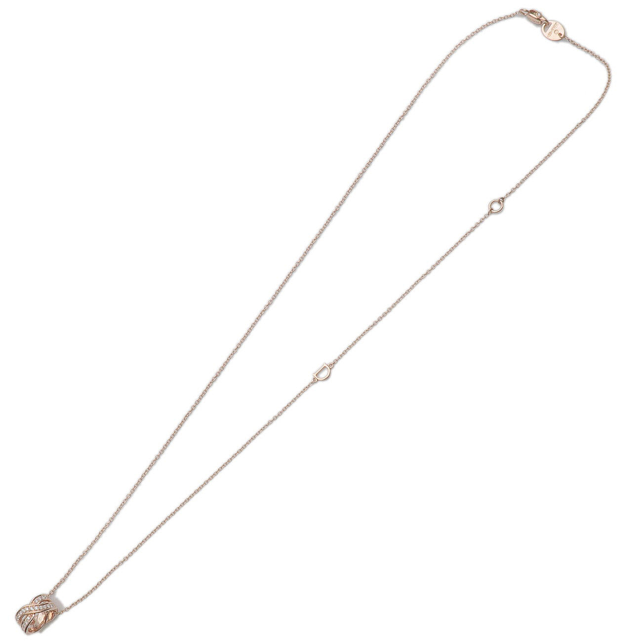 DAMIANI Abbraccio Diamond Necklace K18PG 750PG Rose Gold