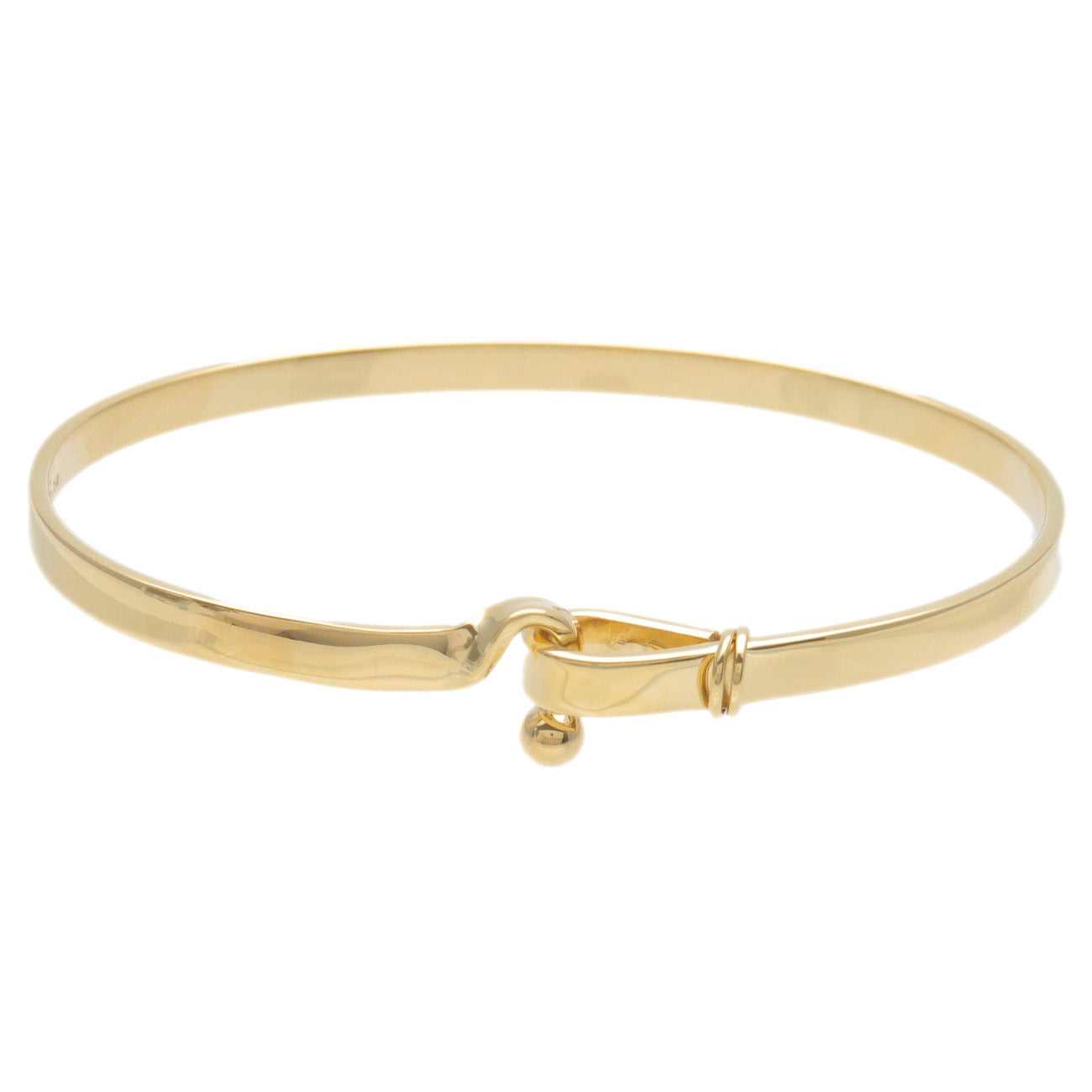 Tiffany&Co.-Hook-&-Eye-Bracelet-Bangle-K18YG-Yellow-Gold