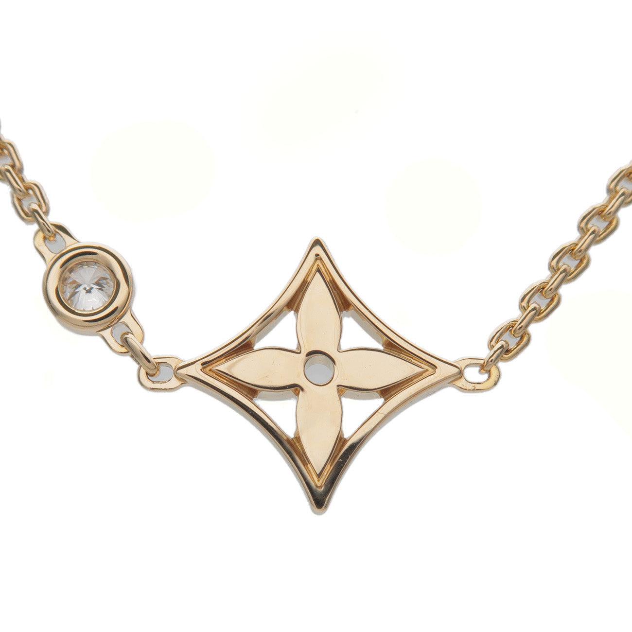 Louis Vuitton Pandantifn 4P Diamond Necklace K18Pg