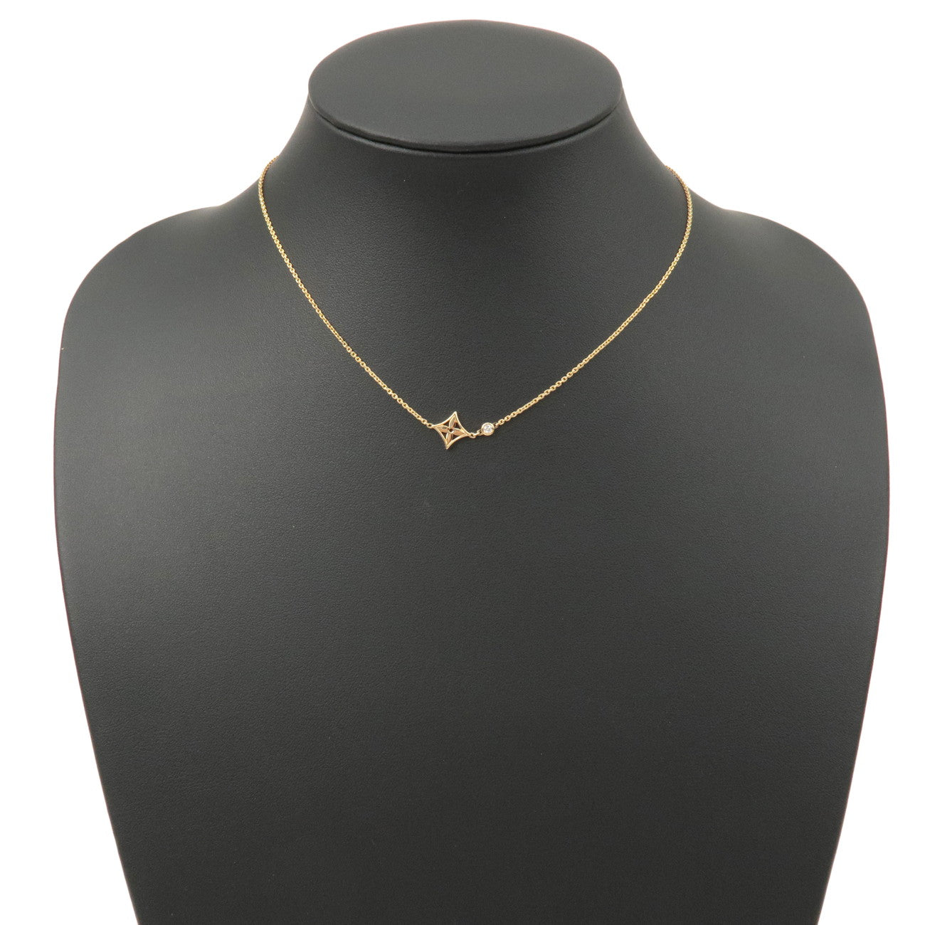 Louis-Vuitton-Pandantiff-Idylle-1P-Diamond-0.04ct-Necklace-K18YG