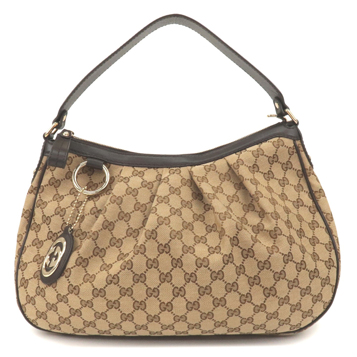 Gucci Sukey GG Monogram Black Hobo Shoulder Bag