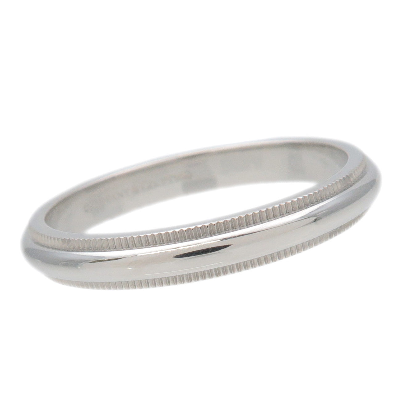 Tiffany&Co. Milgrain Band Ring PT950 Platinum US8.5-9 EU59.5