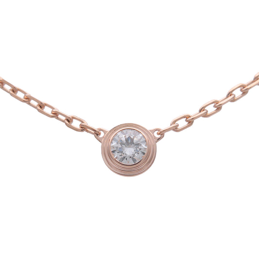 Cartier-Diamants-Légers-SM-1P-Diamond-Necklace-0.09ct-K18-RoseGold