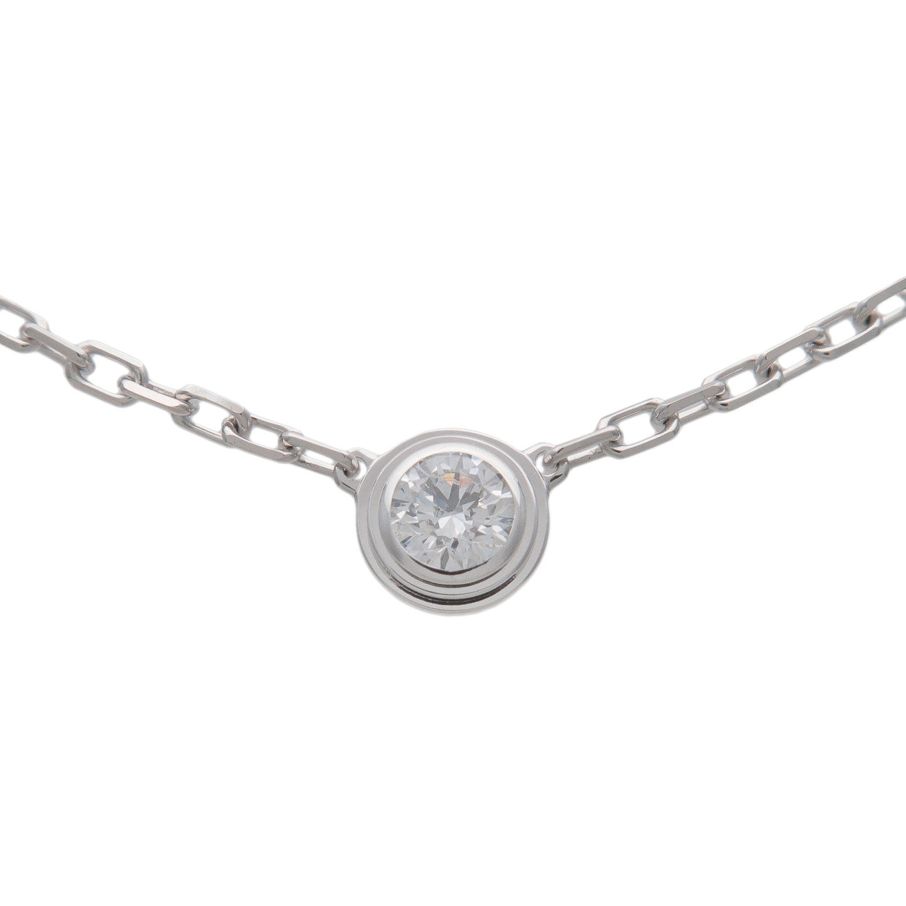 Cartier-Diamant-Leger-Necklace-SM-1P-Diamond-0.09ct-K18WG