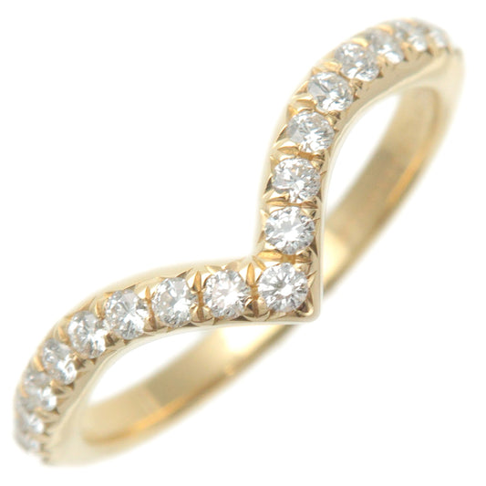 Tiffany&Co.-Soleste-V-Ring-Diamond-K18-750YG-Yellow-Gold-US3.5-4