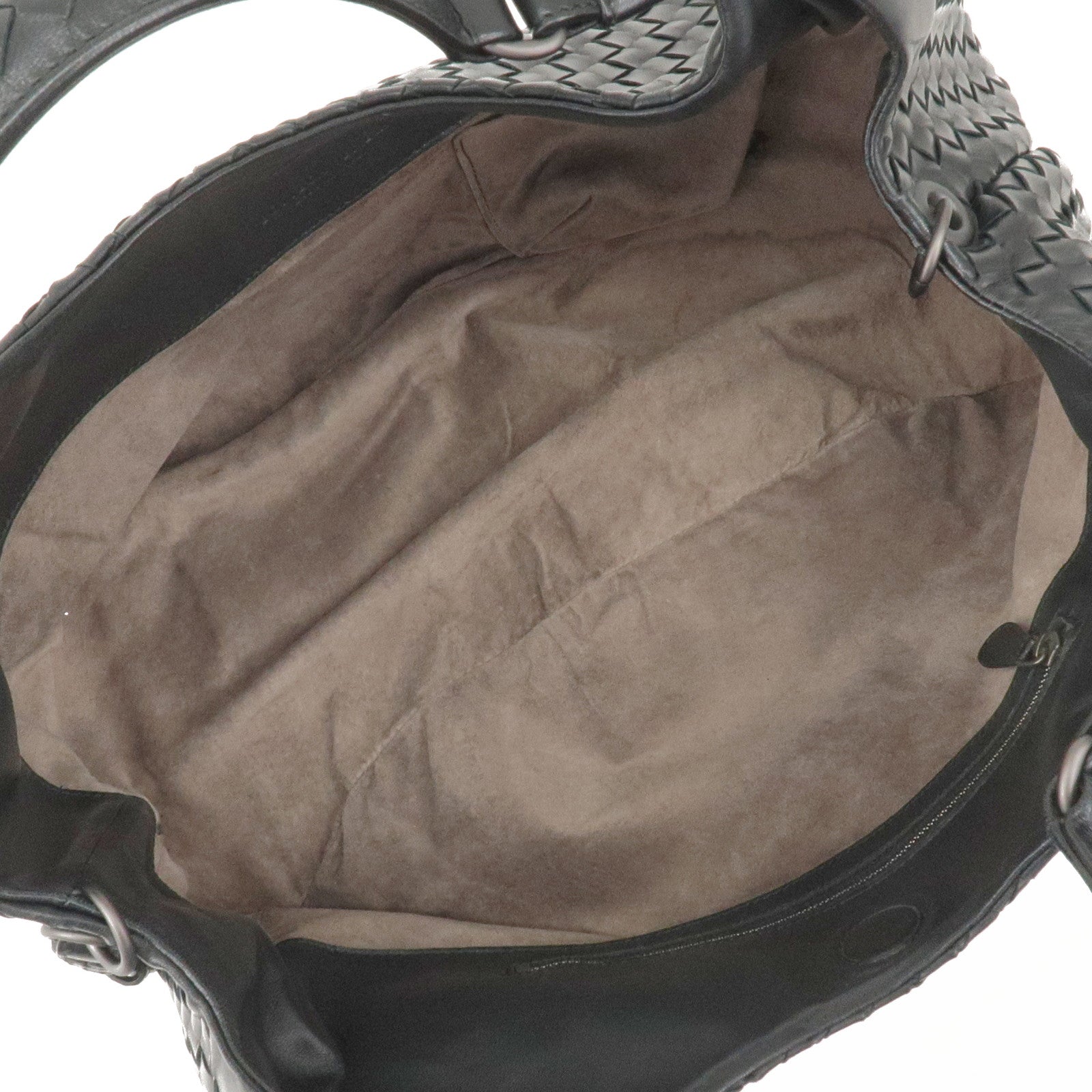 Bottega Veneta Black Leather Campana Intrecciato Hobo bag Shoulder bag Tote  Hand