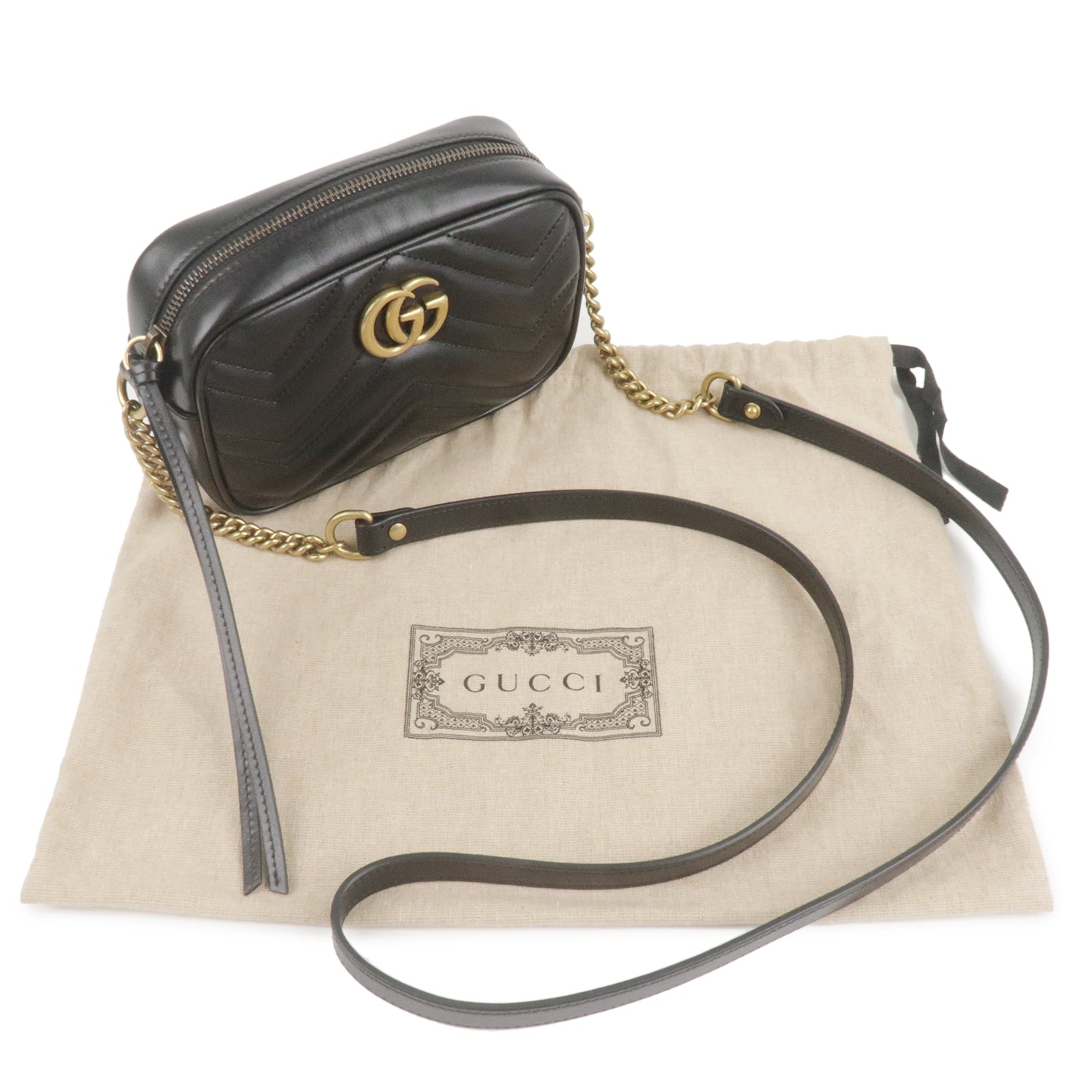 Used black gucci discount bag