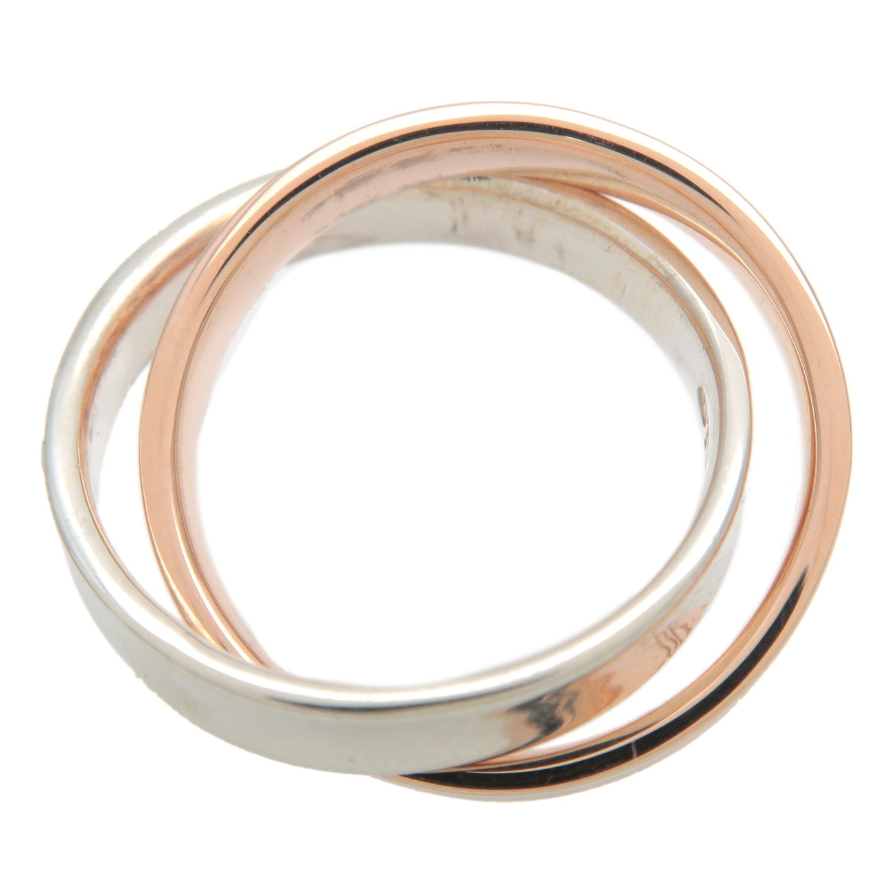 Tiffany&Co. 1837 Interlocking Ring SV925 Bronze US4 EU47 HK8.5