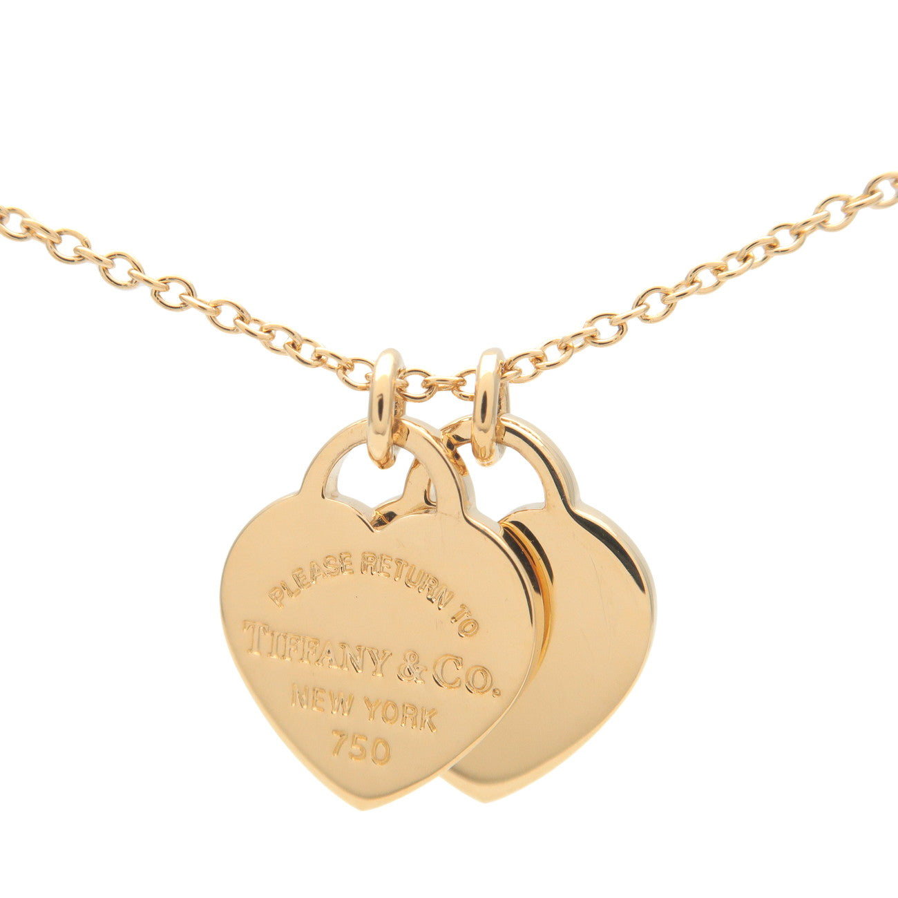 Tiffany&Co.-Return-to-Tiffany-Mini-Double-Heart-Tag-Necklace-K18YG