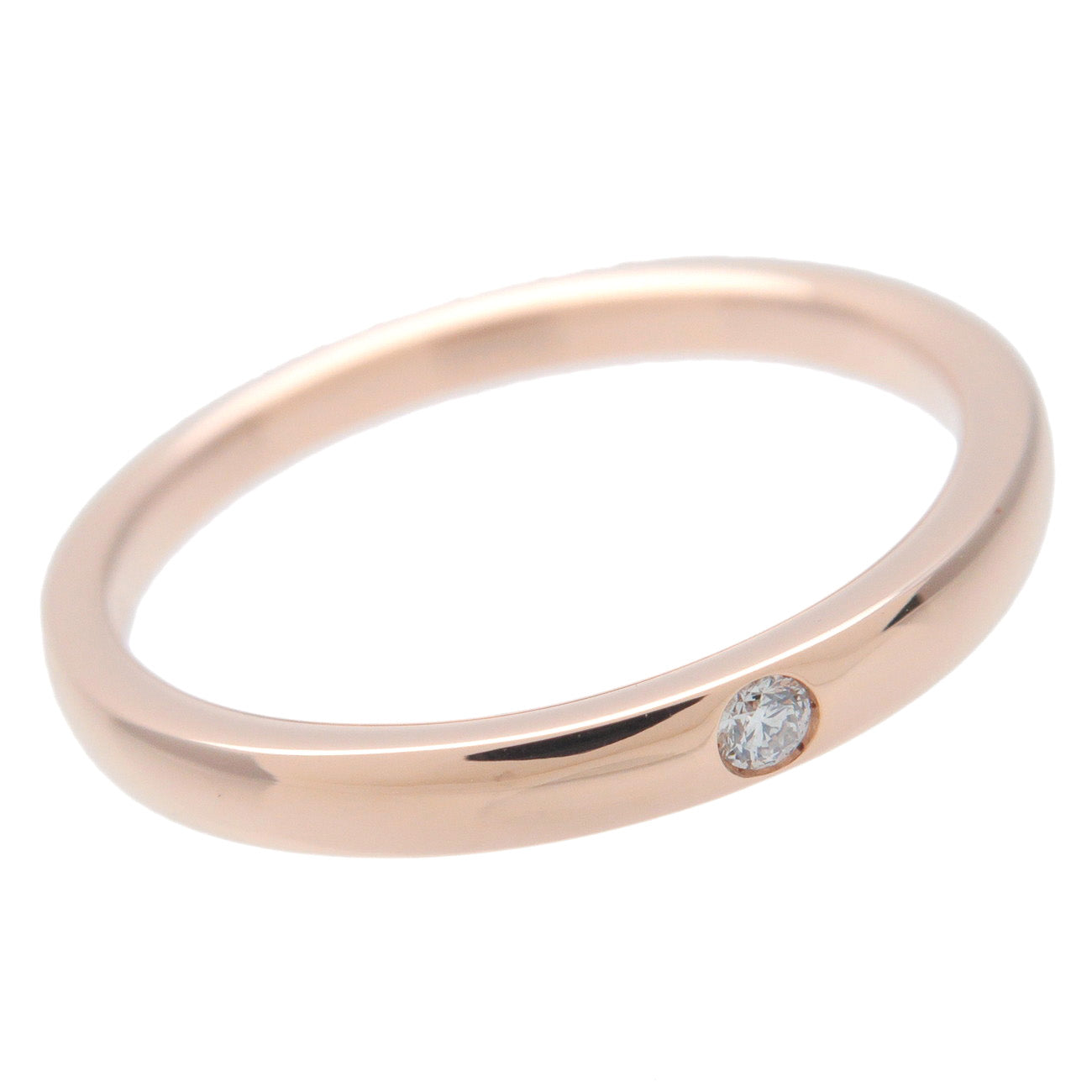 4C 1P Diamond Ring K18PG 750PG Rose Gold US5-5.5 EU50 HK11.5
