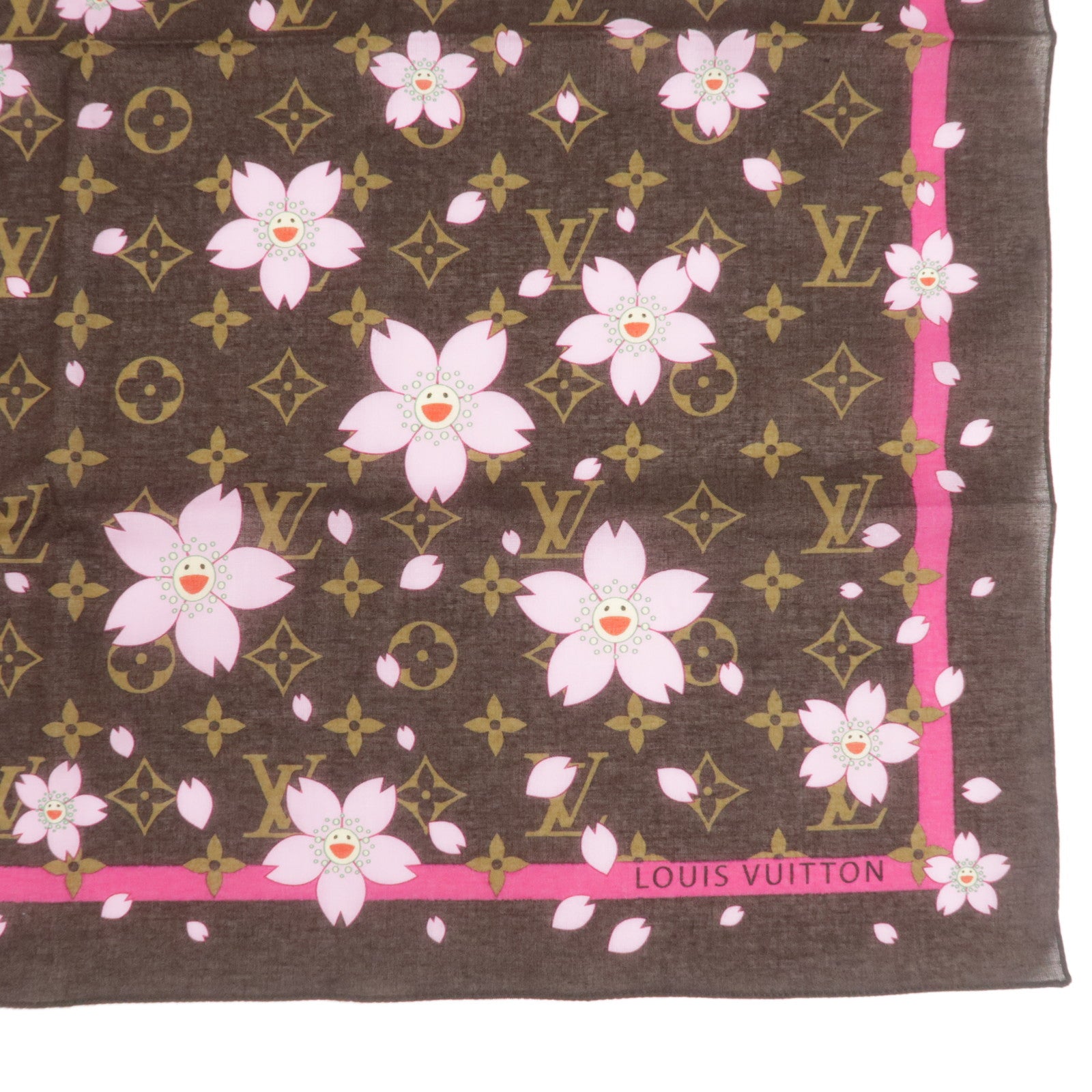 Louis-Vuitton-Monogram-Cherry-Blossom-100%-Cotton-Scarf-M71920 –  dct-ep_vintage luxury Store